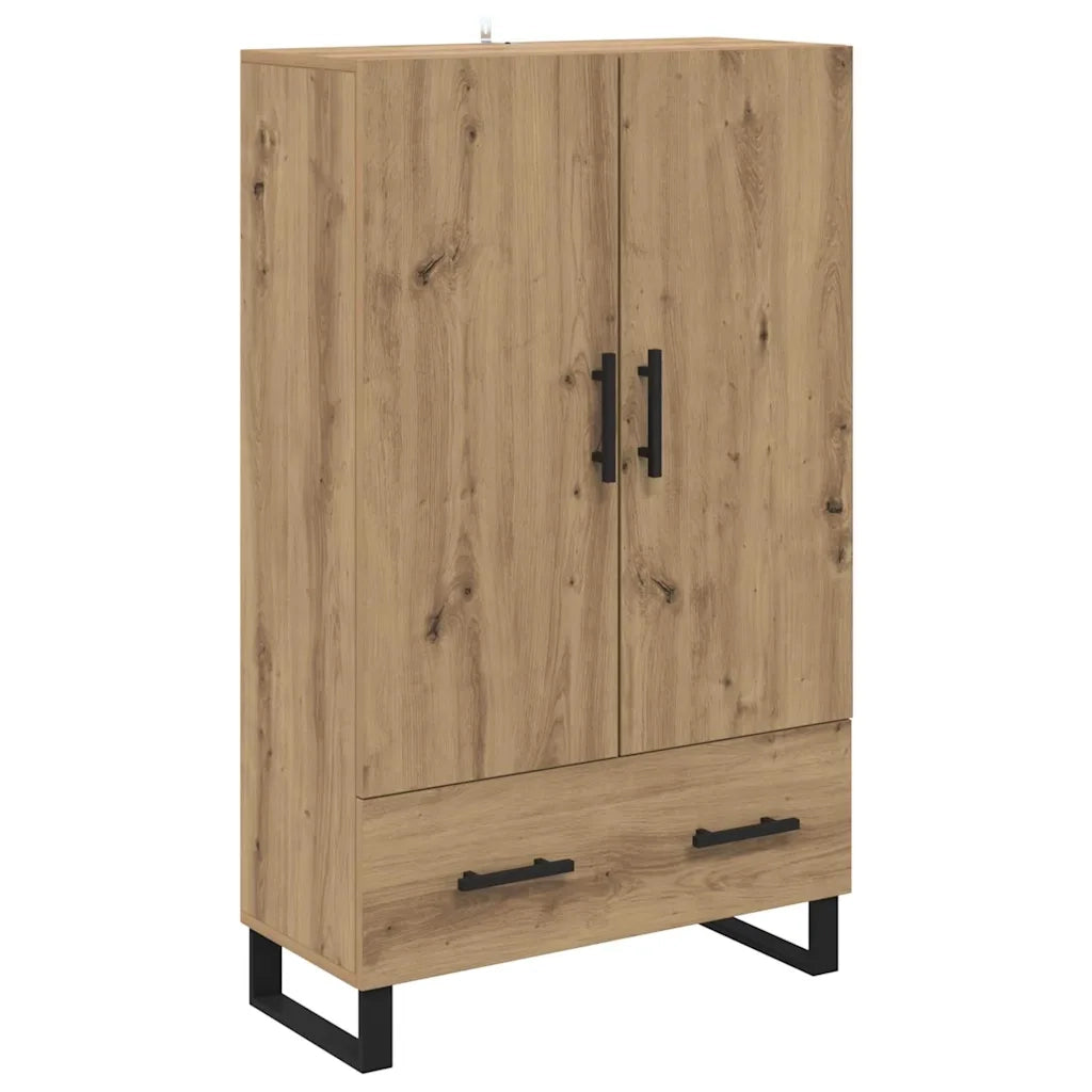 Credenza | Madia | Buffet da pranzo | Armadio da pranzo con cassetto Rovere artigianale 69,5 x 30 x 115 cm
