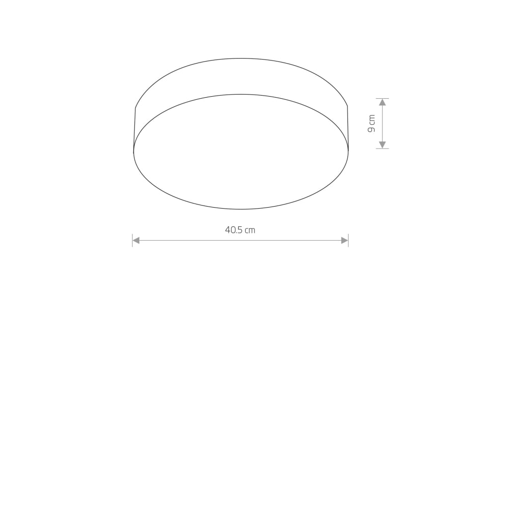 Nowodvorski Arena plafoniera LED 40,5cm 18W 4000K nero/bianco