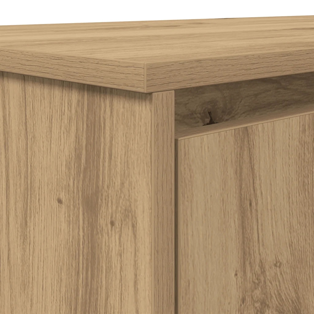 Scrivania Rovere Artigianale 120x42x76 cm in Legno Multistrato
