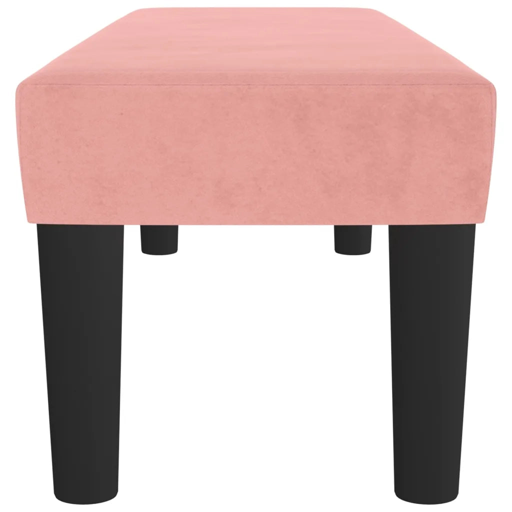 Panca Rosa 100x30x30 cm in Velluto cod mxl 66903
