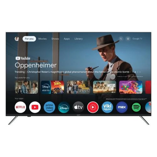 Televisore Qbell QT50UGF9A - Display 50 pollici Led UHD 4K - 3840x2160 ULTRA-HD - Google SMART TV - DVB-T2/C - HDMI - USB, Wifi - Vesa