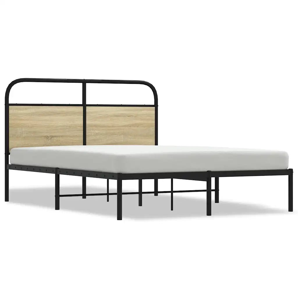 vidaXL Giroletto senza Materasso Rovere Sonoma 120x200cm in Truciolato
