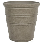 Vaso da fiori alto in pietra per giardino, per interni ed esterni 46x47 cm tortora giardino terrazzo