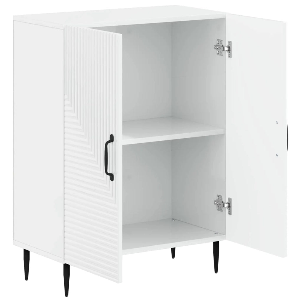 Mobiletto da Bagno HAARLEM Bianco Lucido 59,5 x 31 x 80 cm 896839