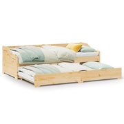 Letto singolo | Letto per adulti | Lettino con Rotelle senza Materasso IRUN 90x200 cm