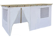 Sukkah in legno 3 x 5 m con tessuto - Kosher lemaehadrin - Skhah Non incluso
