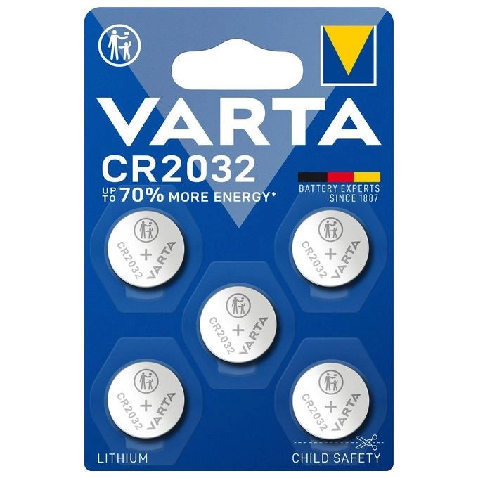 Varta LITHIUM Coin CR2032 (Batteria a bottone, 3V) Blister da 5
