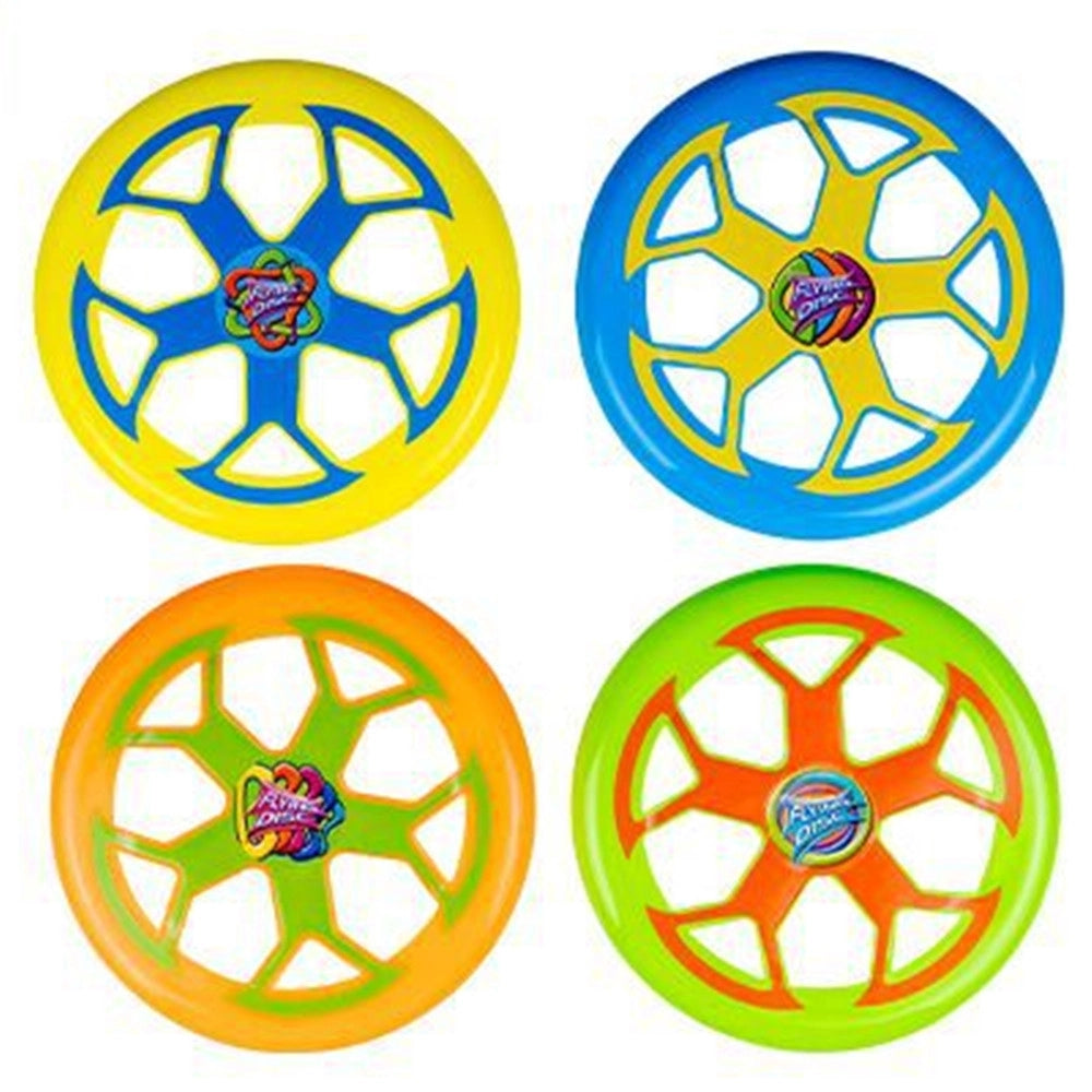 Trade Shop - Frisbee 30cm Disegno Stampato Disco Giochi Sport Bambini 4 Colori Ass. 6563027 -
