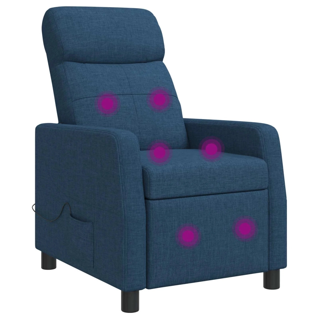 Divano Sedia-Poltrona Massaggiante Blu Tessuto 937082