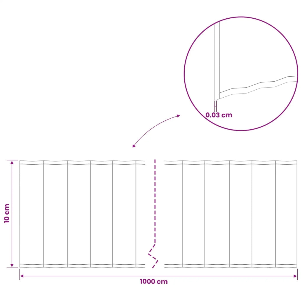 Bordura per Prato 10 m x 10 cm Acciaio zincato Argento 42030138