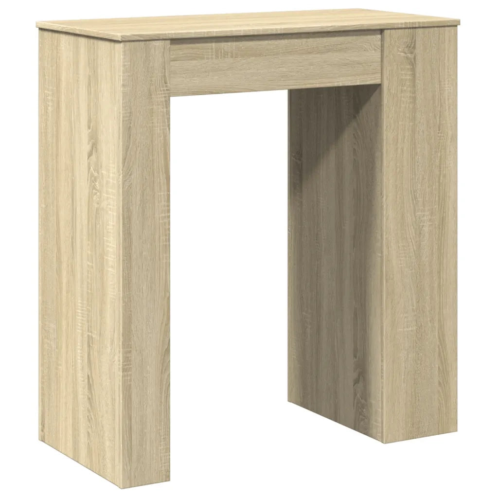 Tavolo Bar con Rastrelliera Sonoma 95x47x103,5 cm Multistrato