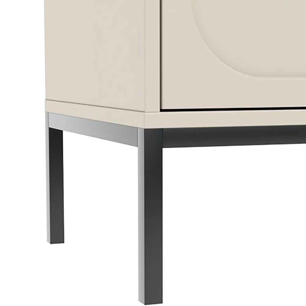 Limanesi, Mobile Porta tv 2 Cassetti, 150x40x60h cm Beige