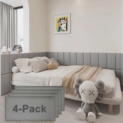 Kit di protezione 3D antibot per bambini, autoadesivo, 4 pezzi, lavagna per la parete in grigio