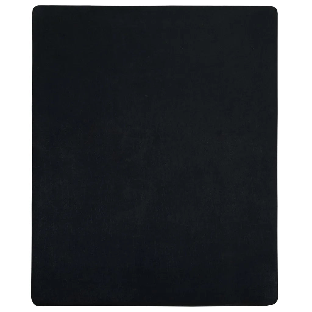 Lenzuola con Angoli Jersey 2pz Nero 100x200 cm Cotone 136213