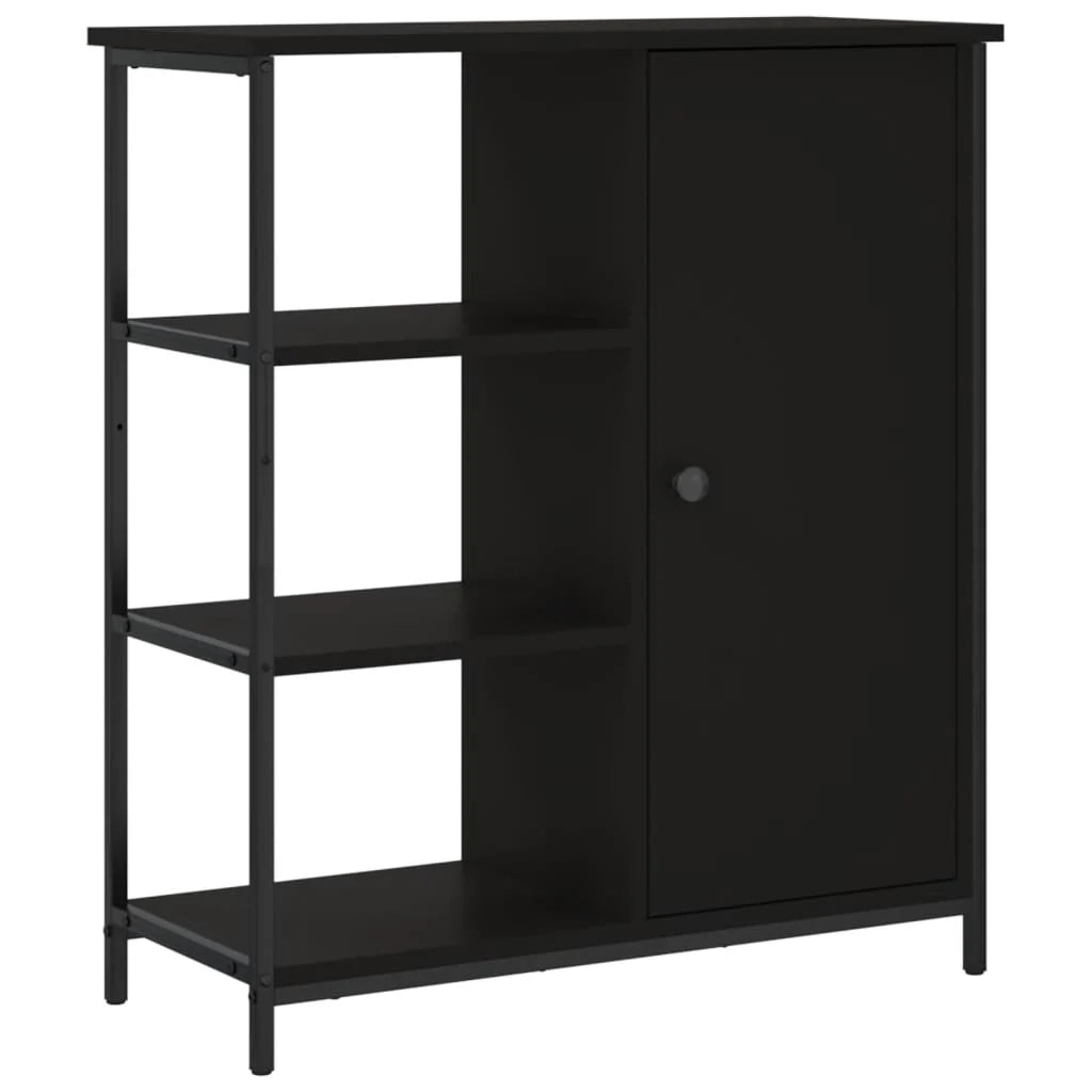 Buffet credenza cassettiera armadio mobile contenitore organizer per cucina soggiorno salotto 70 x 30 x 80 cm legno ingegnerizzato nero 02_0036092