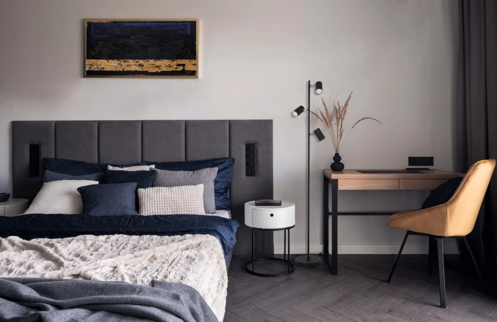 Lampada da terra Kanlux Evalo FL nera 3 faretti GU10 10W
