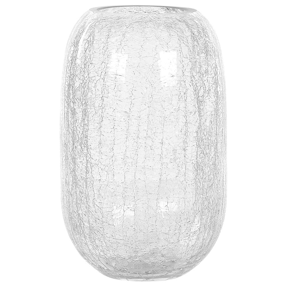 Vaso da fiori di forma rotonda vetro trasparente 28 cm stile moderno minimalista