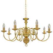 Lampadario Oro con 8 Lampadine E14 CFW7223412