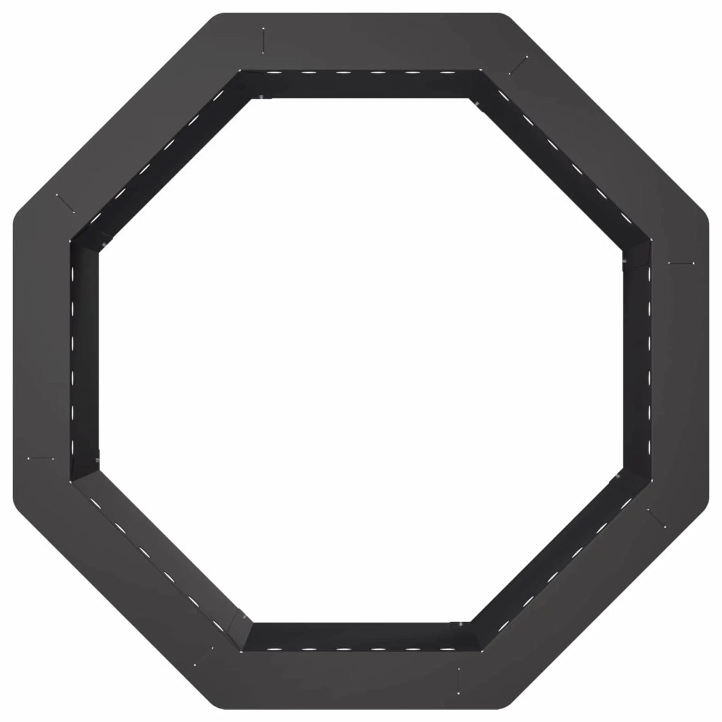 Anello per Focolare Nero 60 x 60 x 25 cm Acciaio 8012634