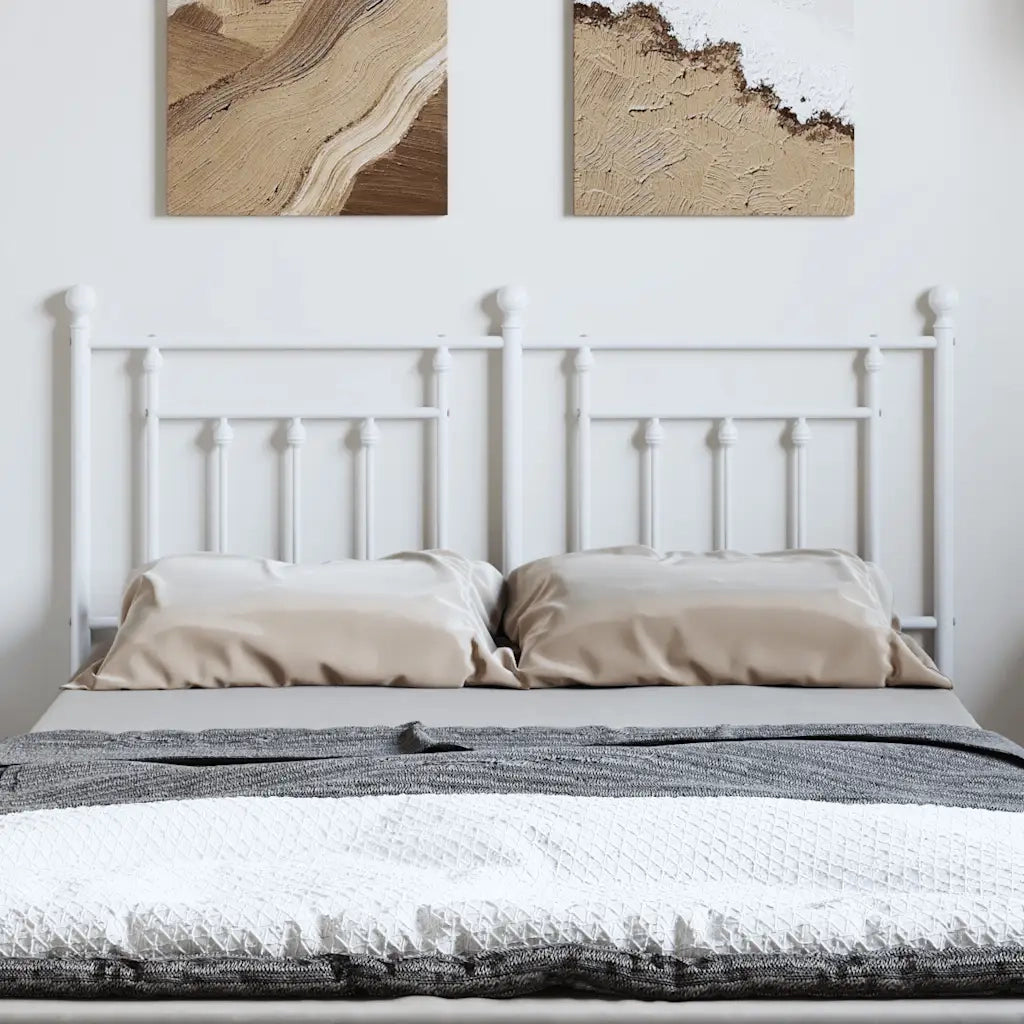 Testiera di Ricambio in Metallo Bianco 135 cm 353618