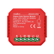 Interruttore Connesso Zigbee 3.0 2.5W per Apriporta da Garage Rosso Nedis
