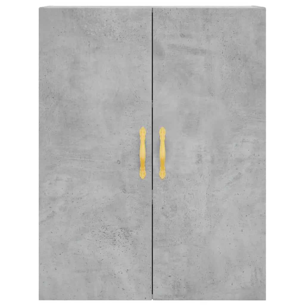 Credenza-Buffet-Armadio da cucina Grigio Cemento 69,5x34x180 cm in Legno Multistrato 544441