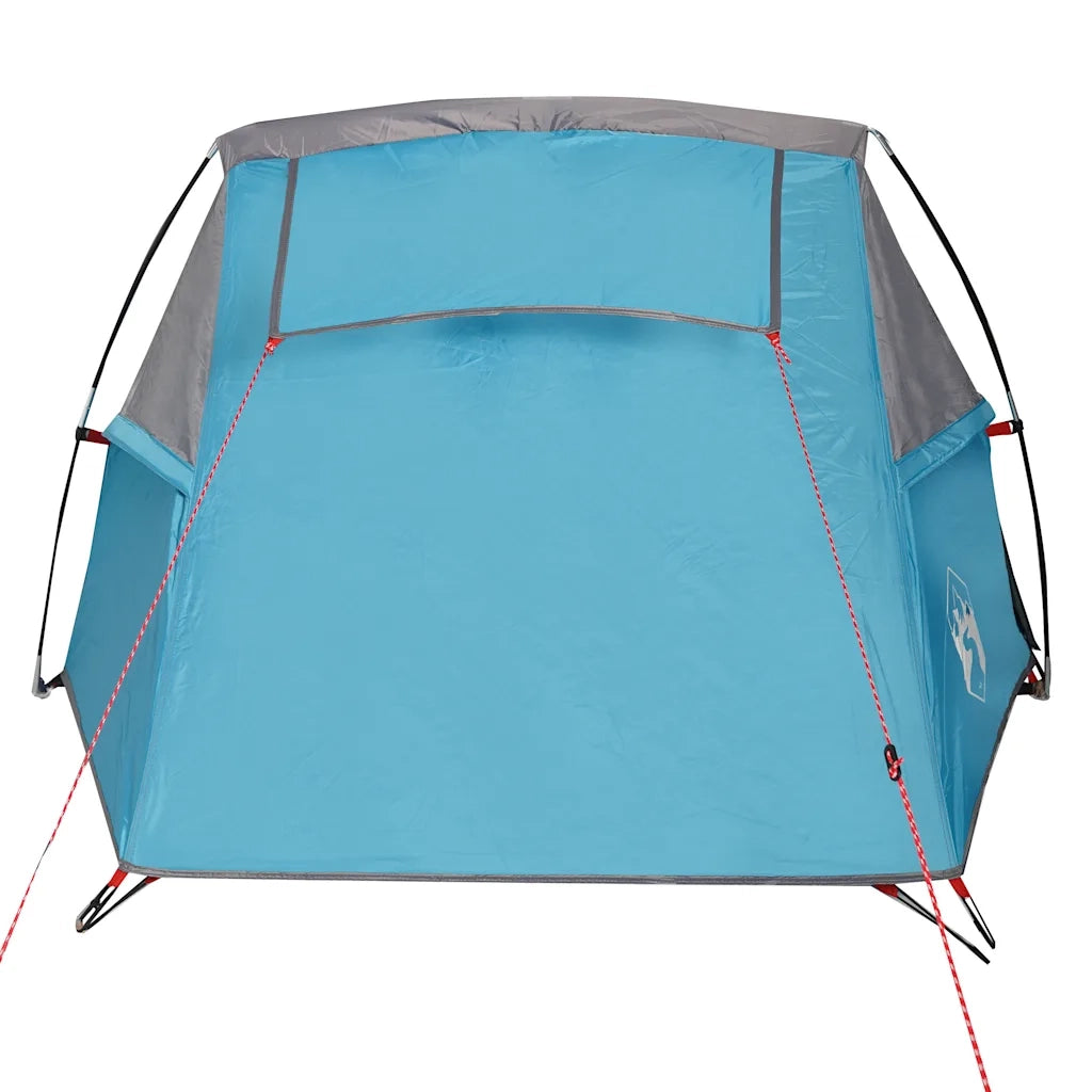 Tenda da Campeggio a Tunnel per 2 Persone Blu Impermeabile 94613