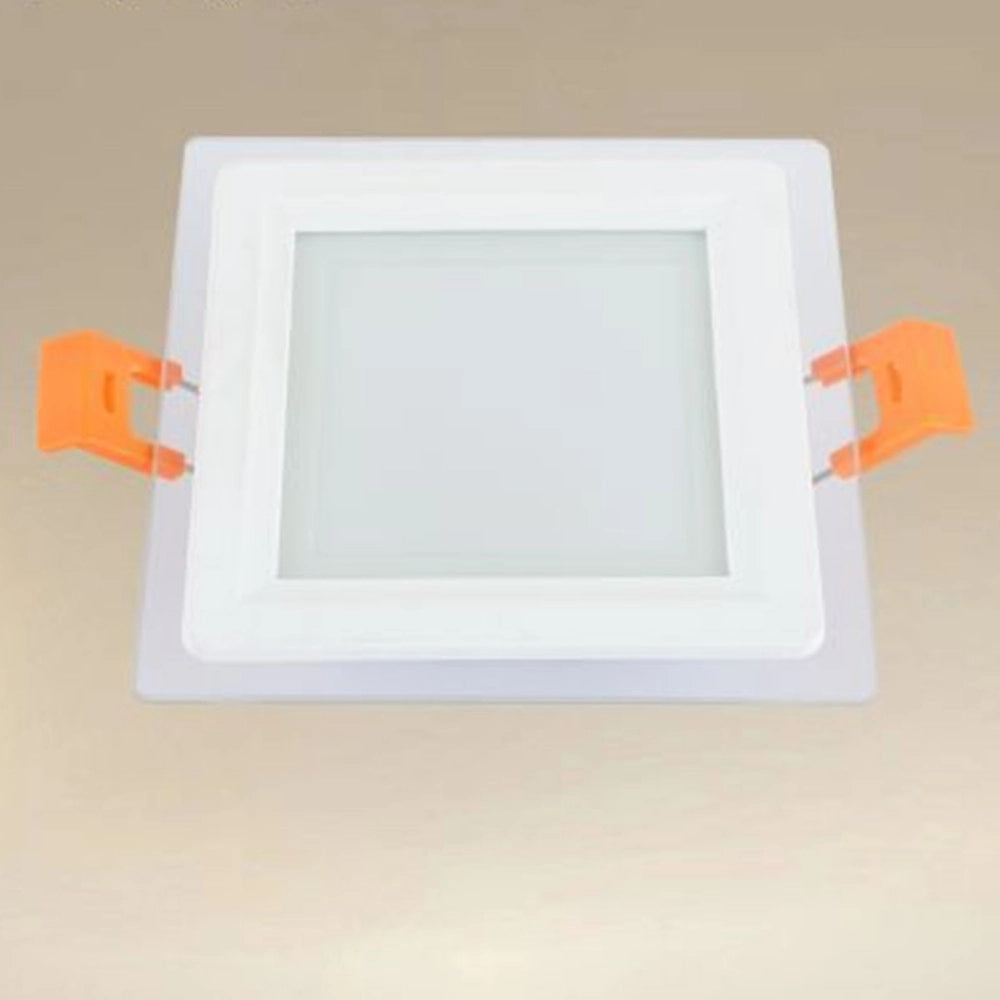 Trade Shop - Pannello Led Incasso Luce 3000k-6500k 6w Quadrato Am-cs-6 Con Bordo Traparente 00663 -