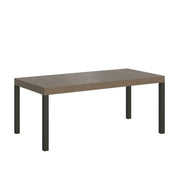 Tavolo allungabile 90/246x90 cm Everyday Premium tortora gambe antracite