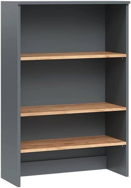 Mobile da bagno Viktor, Antracite/quercia dorata, 68 x 100.4 cm con ripiani aperti, da montare a parete per spazio aggiuntivo nel bagno