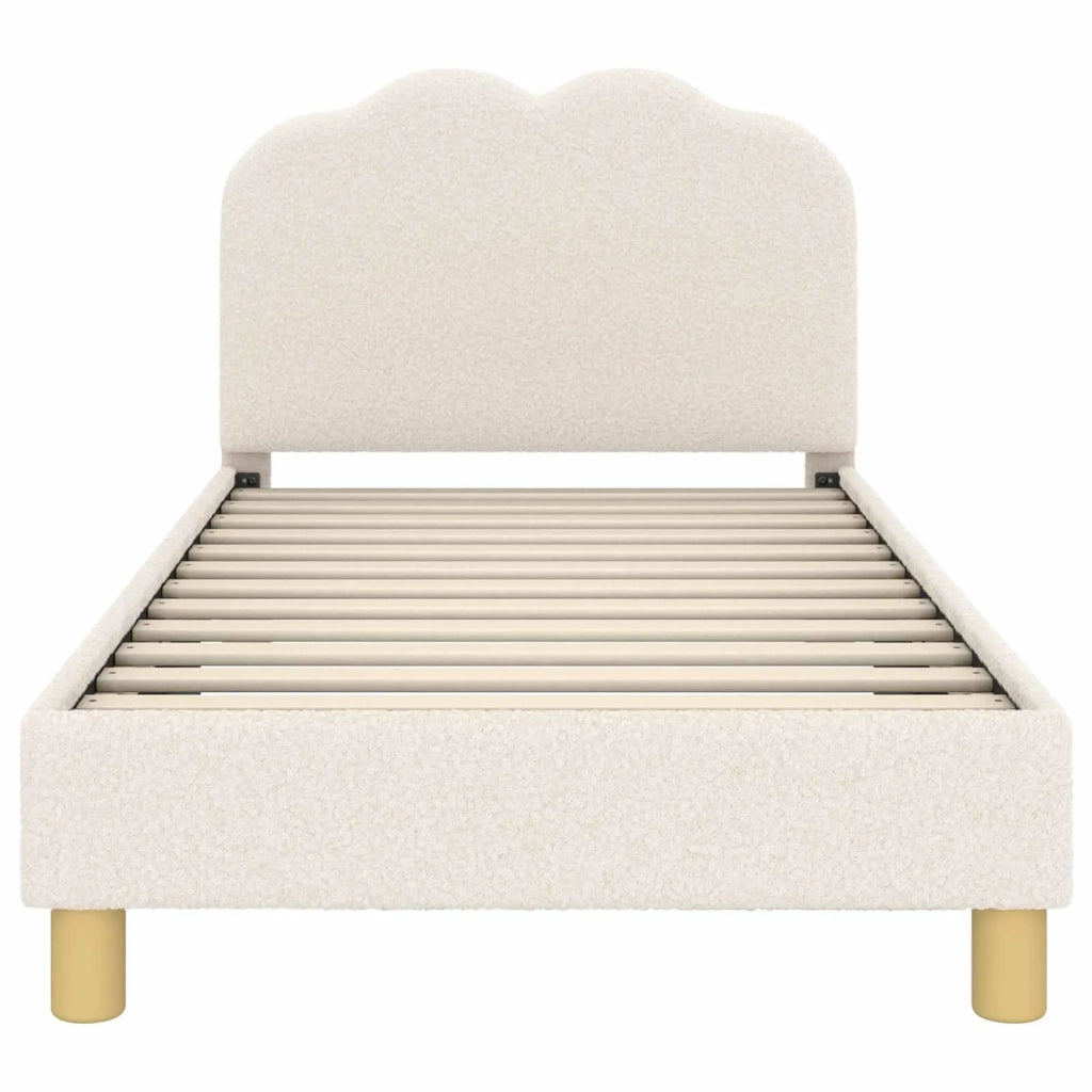 Struttura letto bambini con testata Crema 80 x 160 cm 42010967