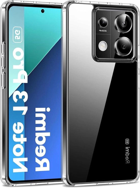 Hoes Premium Transparente Crystal Clear per Xiaomi Redmi Note 13 Pro 5G/Poco X6 5G - Protezione da Fading - Custodia per Telefono cellulare
