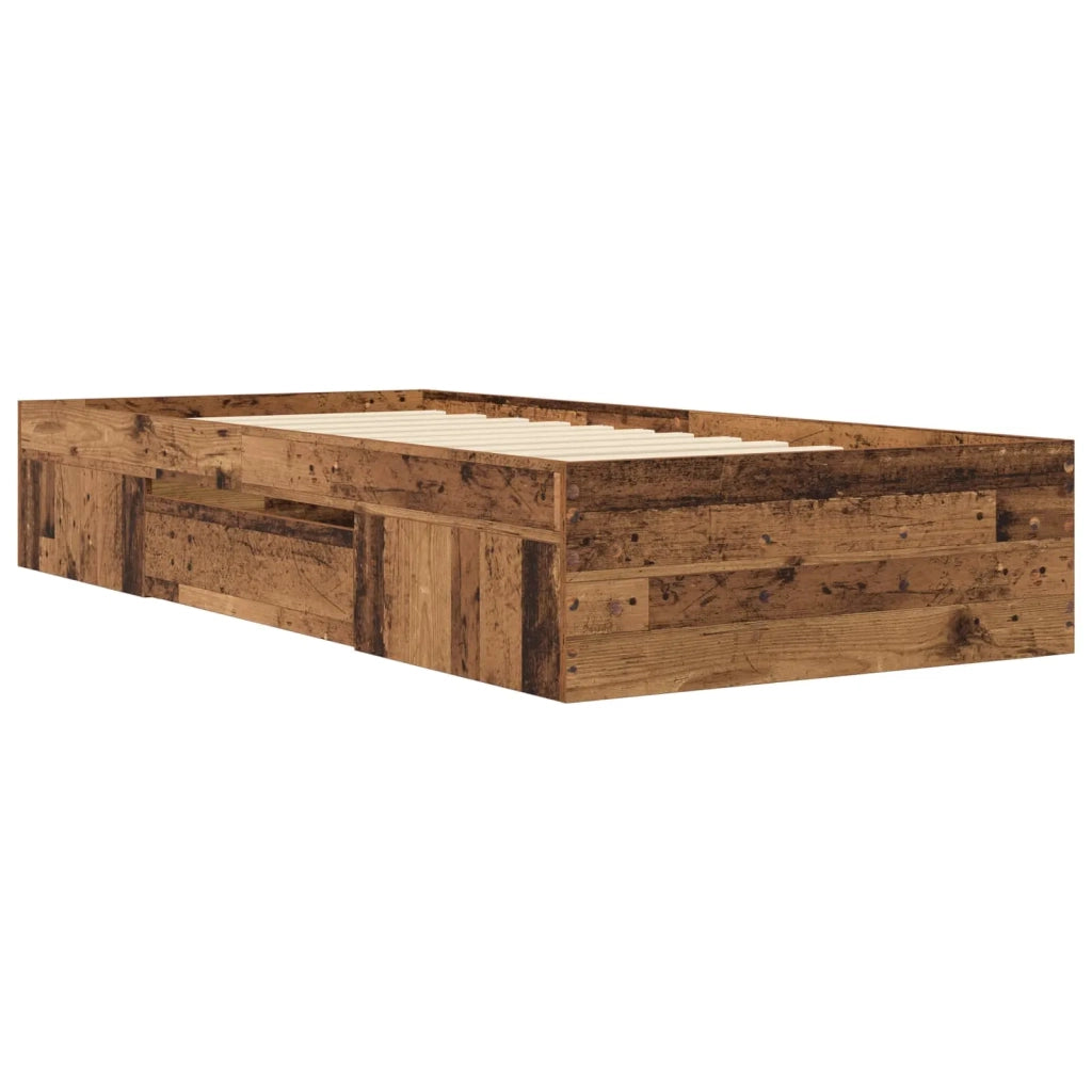 Telaio del letto con storage Legno antico 80 x 200 cm 3429688