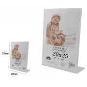 Trade Shop - Cornice Portafoto Porta Foto Fotografie Acrilico Verticale Stand 20 X 25cm 70324 -