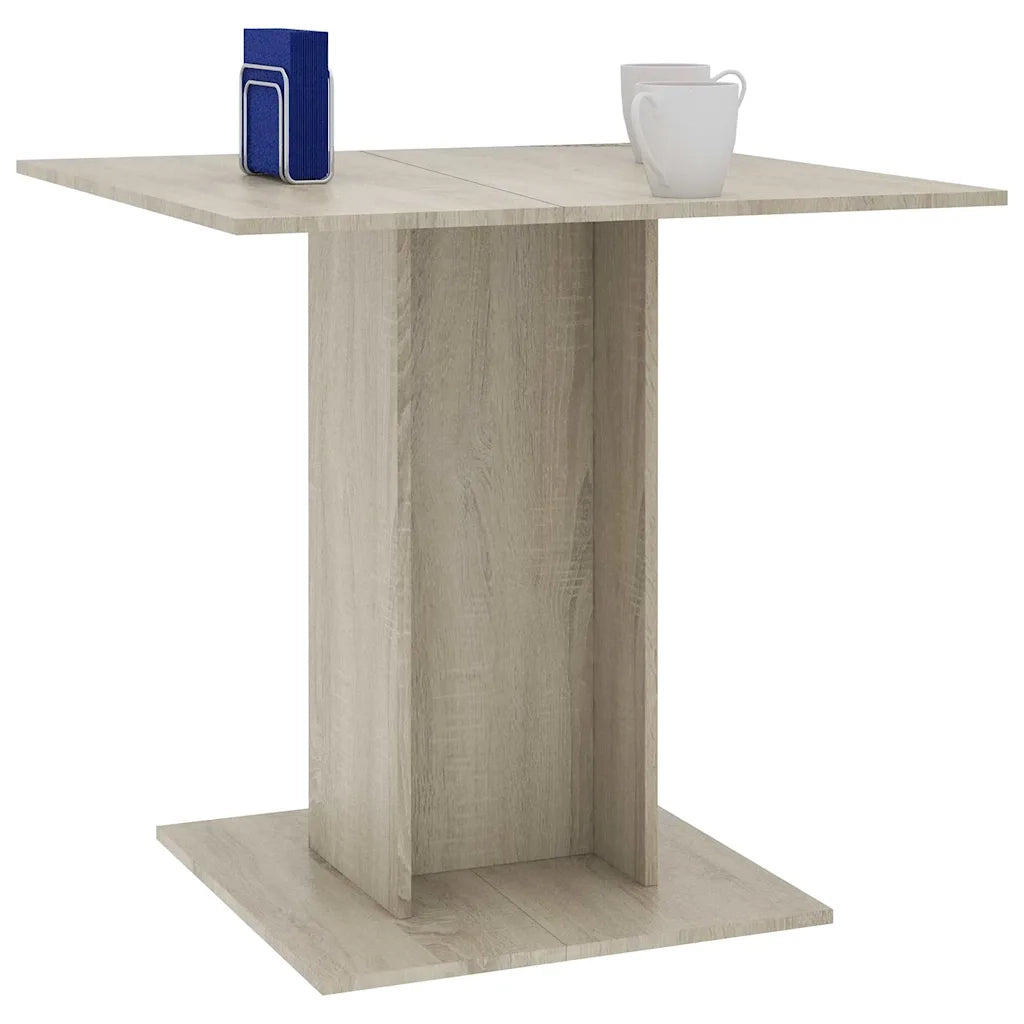 Tavolo da Pranzo | Tavolo da cucina Rovere Sonoma 80x80x75cm in Legno Multistrato
