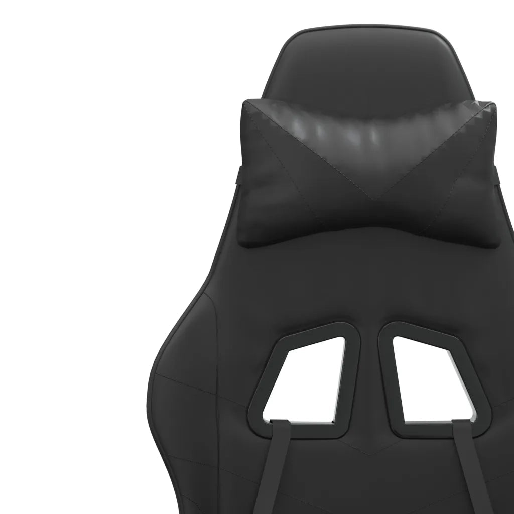 Sedia da Gaming | Sedia da e-sports Girevole Nera in Similpelle