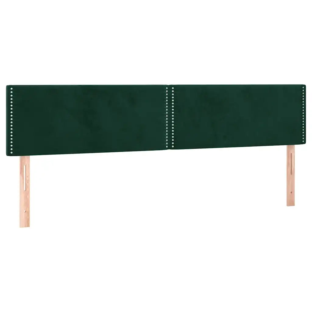 Testiera | Testata Verde Scuro 200x5x78/88 cm in Velluto