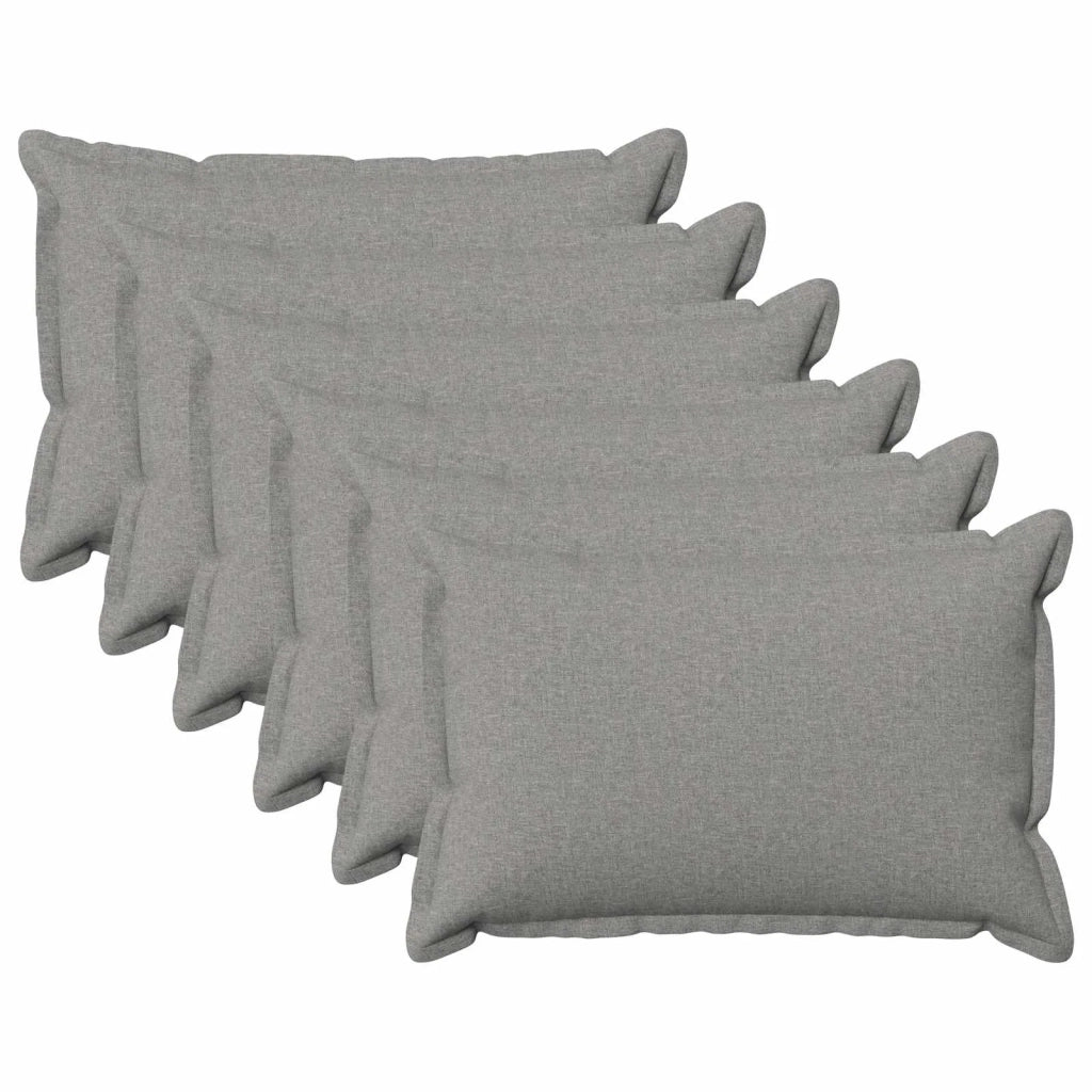 Federa 6 pcs HOUTEN Grigio Nuvola 40 x 60 cm Lino 917429