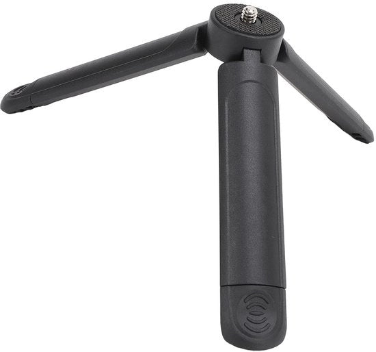 Stativo portatile per fotocamera - Regolabile altezza 3,1/4-5 pollici - Cuscino antiscivolo - Costruzione robusta - Sostiene 2 kg - Adatto per fotocamere senza specchio - Stativo per fotocamera portatile