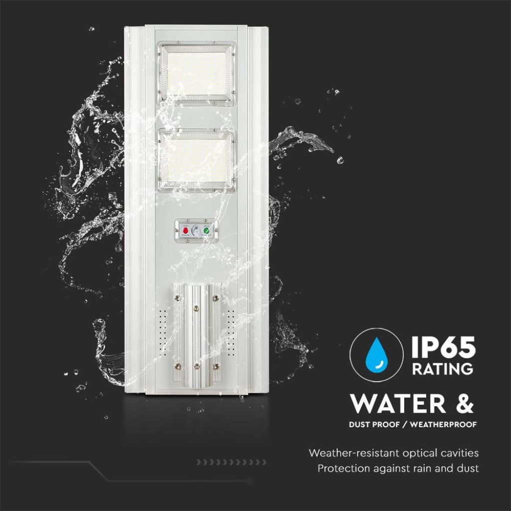 V-TAC Armatura Stradale con Pannello Solare 200W Colore Bianco 6000K IP65 SKU 6756