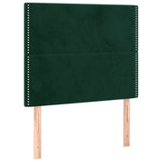 Testiera | Testata Verde Scuro 100x5x118/128 cm Velluto