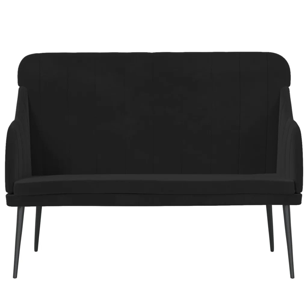 Panca Nera 110x76x80 cm in Velluto CFW6624954