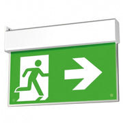 Trade Shop - Lampada Di Emergenza Led Omino Freccia Destra 3w Luce Sicurezza Con Plafoniera -