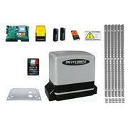 KIT MOTORE 900KG SCORREVOLE AUTOMATICO CON 6 MT CREMAGLIERA FERRO 230V KV9