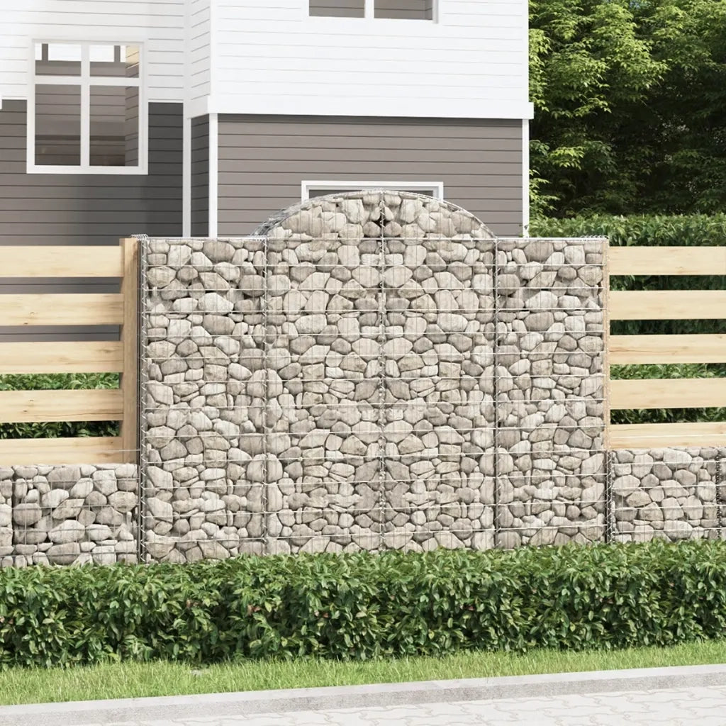 Cesti Gabbioni ad Arco 14 pz 200x50x160/180 cm Ferro Zincatocod mxl 101119