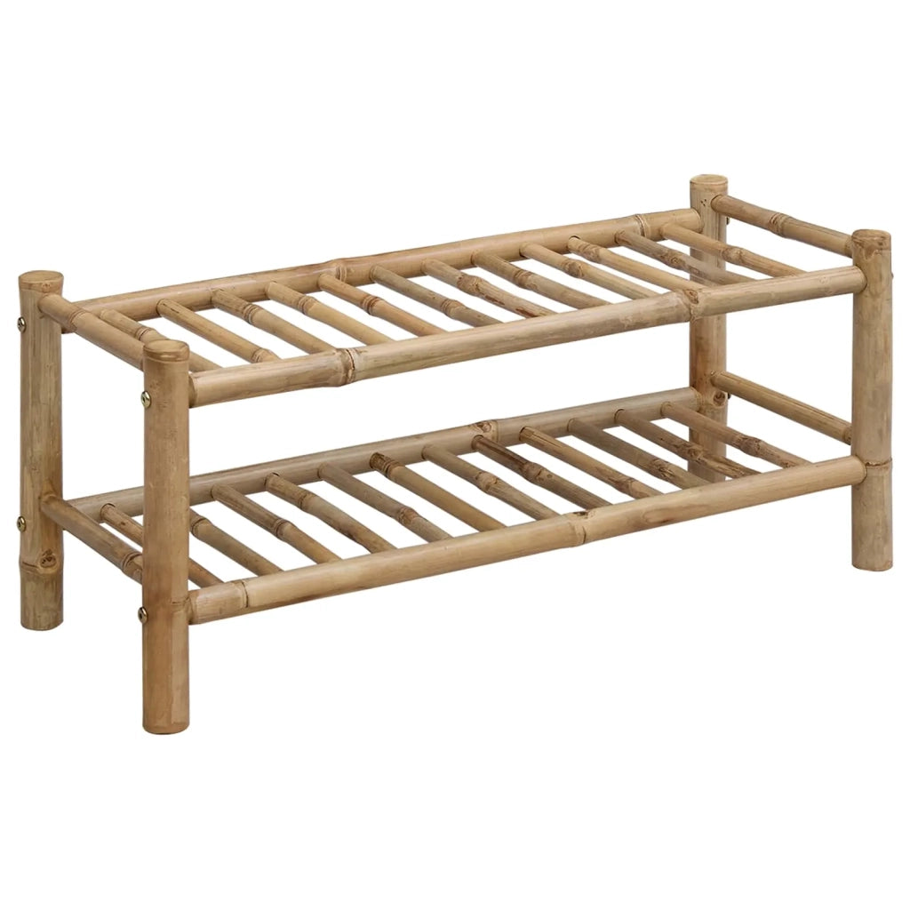 Scarpiera con lo scaffale Naturale 68 x 28 x 30 cm Bambù