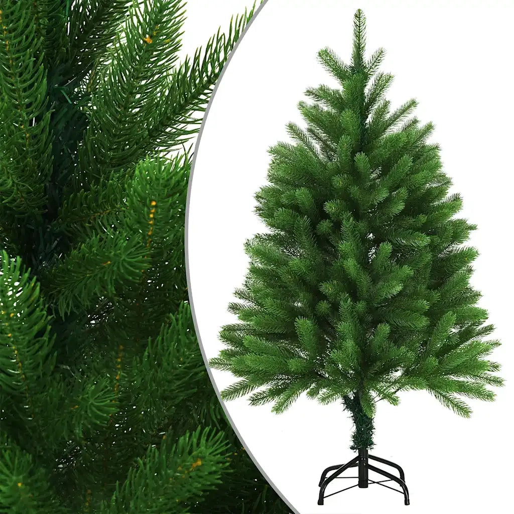 Albero di Natale Preilluminato con Palline Verde 120 cm 3077639