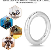 Anello di fissaggio in acciaio inossidabile 12x50mm - Anello gelato - Anello rotondo - Anello per immersioni - Sport acquatico - Resistente allo shock - Anello di fissaggio