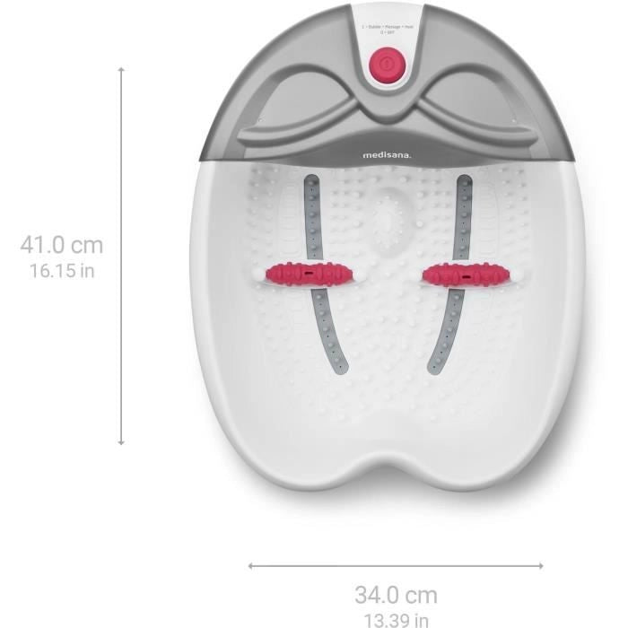MEDISANA - FS 300 - Pediluvio - Bianco - Massaggio termale e vibrazione rilassante
