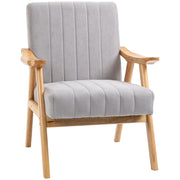 Poltrona Massaggiante in Tessuto Velluto ¨C Zephmum ¨C Grigio Naturale 68x74x82